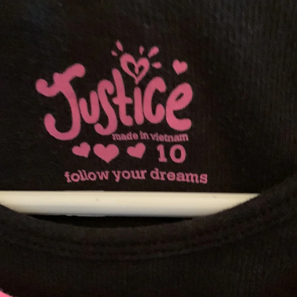 EUC Justice Twofer Top with Glitter Gymnast Graphic • Girls Size 10